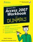 Image for Access 2007 Workbook For Dummies