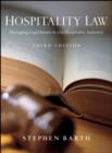 Image for Hospitality law: managing legal issues in the hospitality industry
