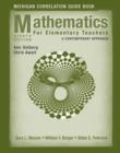 Image for Mathematics for Elementary Teachers, Michigan Correlation Guide Book : A Contemporary Approach