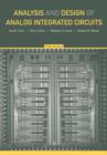 Image for Analysis and Design of Analog Integrated Circuits 5E