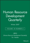 Image for Human Resource Development Quarterly, Volume 18, Number 4, Winter 2007