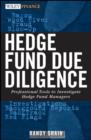 Image for Hedge fund due diligence: professional tools to investigate hedge fund managers