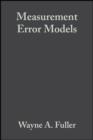 Image for Measurement error models