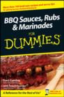 Image for BBQ sauces, rubs and marinades for dummies
