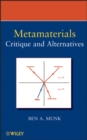 Image for Metamaterials  : critique and alternatives
