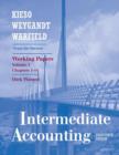Image for Intermediate Accounting : v. 1, Chapters 1-14 : Working Papers