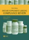 Image for Dietary Supplement Labeling Compliance Review CD-ROM Third Edition