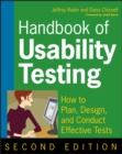 Image for Handbook of usability testing: how to plan, design, and conduct effective tests.