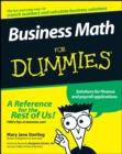 Image for Business math for dummies