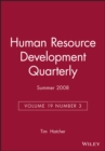 Image for Human Resource Development Quarterly, Volume 19, Number 3, Fall 2008