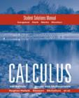 Image for Calculus Combo : Hughes Hallett Student Solutions Manual