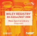 Image for Wiley Registry of Mass Spectral Data, 8th Ed. with NIST 2008 (Upgrade)