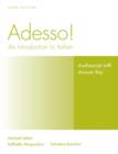 Image for Adesso!, Audioscript and Answer Key Student Solution Manual : An Introduction to Italian