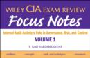 Image for Wiley Cia Exam Review Focus Notes: Internal Audit Activity&#39;s Role in Governance, Risk and Control