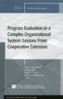Image for Program Evaluation in a Complex Organizational System: Lessons from Cooperative Extension