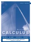 Image for Calculus  : single-variable, student study and solutions companion