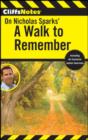 Image for CliffsNotes On Sparks&#39; A Walk to Remember