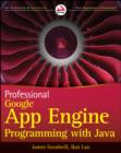 Image for Professional Google App Engine programming with Java