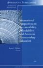 Image for International Perspectives on Accountability, Affordability, and Access to Postsecondary Education