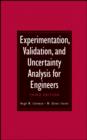 Image for Experimentation, Validation, and Uncertainty Analysis for Engineers