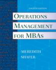 Image for Operations management for MBAs