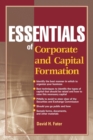 Image for Essentials of corporate and capital formation