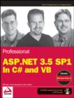 Image for Professional ASP.NET 3.5 SP1 edition: in C# and VB