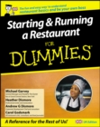 Image for Starting and Running a Restaurant For Dummies, UK Edition