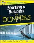 Image for Starting a Business for Dummies