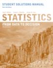 Image for Student Solutions Manual to accompany Statistics: From Data to Decision, 2e