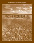 Image for Functons modeling change  : a preparation for calculus instructor&#39;s solutions manual