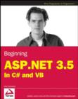 Image for Beginning Asp.net 3.5: In C# and Vb
