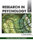Image for Research in psychology  : methods and design