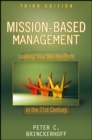 Image for Mission-Based Management: Leading Your Not-for-Profit Into the 21st Century