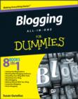 Image for Blogging all-in-one for dummies