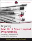 Image for Beginning Mac OS &quot;X&quot; Snow Leopard Programming