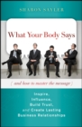 Image for What your body says (and how to master the message)  : inspire, influence, build trust, and create lasting business relationships