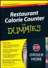 Image for Restaurant Calorie Counter For Dummies