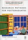 Image for Research Methods for Postgraduates