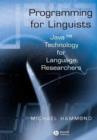 Image for Programming for Linguists - Java Technology for Language Researchers