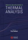 Image for Principles and Applications of Thermal Analysis