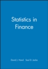 Image for Statistics in Finance