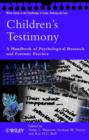Image for Children&#39;s Testimony : A Handbook of Psychological Research and Forensic Practice