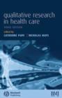 Image for Qualitative Research in Health Care 3e