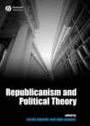 Image for Republicanism and political theory