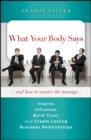 Image for What Your Body Says (And How to Master the Message): Inspire, Influence, Build Trust, and Create Lasting Business Relationships