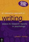 Image for An Interactive Approach to Writing Essays and Research Reports in Psychology