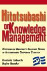 Image for Hititsubashi on Knowledge Management