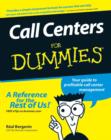 Image for Call Centers For Dummies