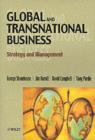 Image for Global and Transnational Business: Strategy and Management